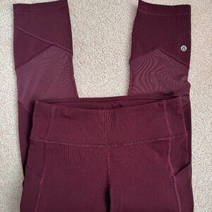 Lululemon Pace Rival Crop 22" Size 4